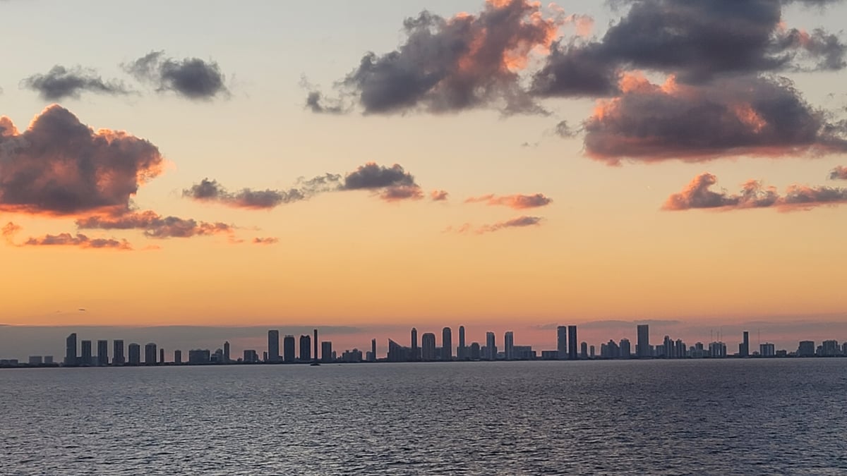 Miami sunset, United States