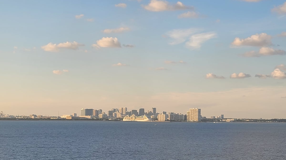 A distant view of Miami, United States