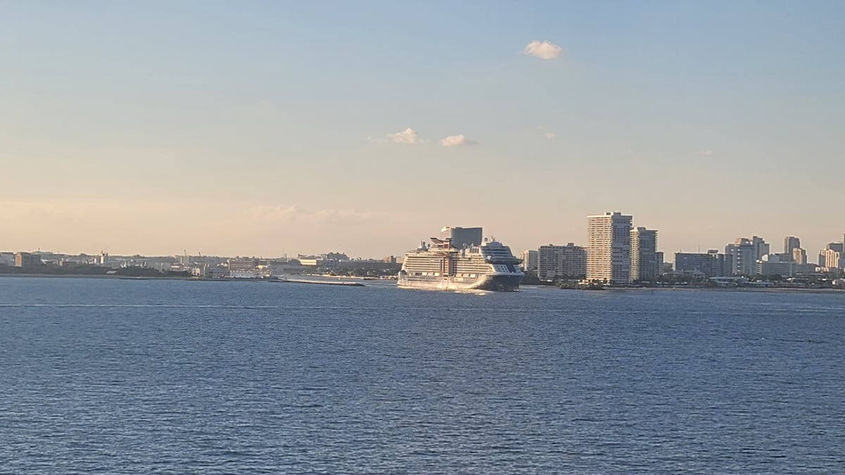 A distant view of Miami, United States