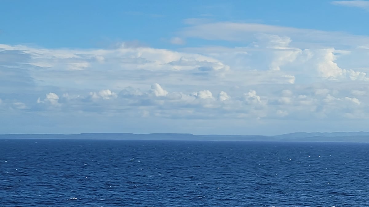 Scenery along the Cuban coastline