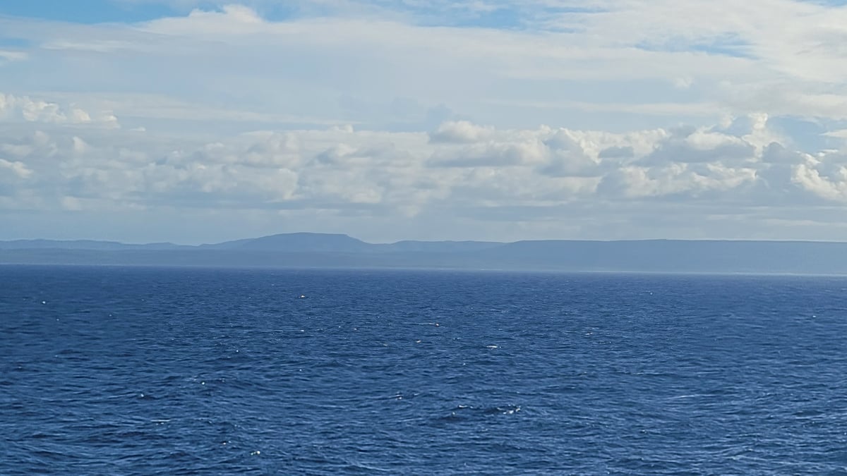 Scenery along the Cuban coastline