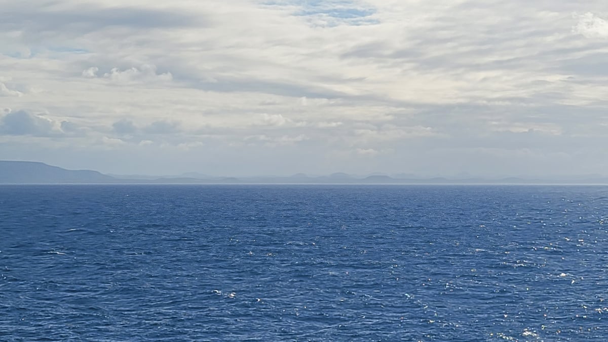 Scenery along the Cuban coastline