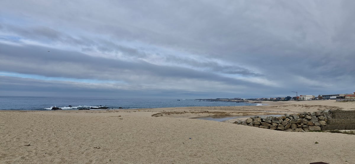 Schöne Aussicht zum Tagesbeginn, Portugal