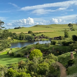 Great view from our first farm camp site by Nick