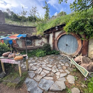 Great view from our first farm camp site by Nick