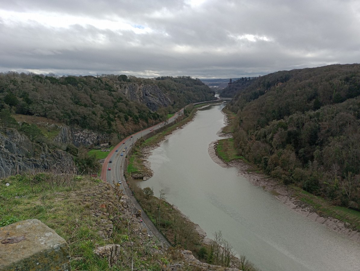 Die Downs an der Schlucht, England