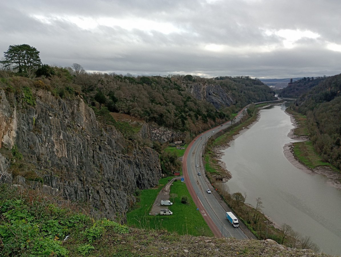 Die Downs an der Schlucht, England