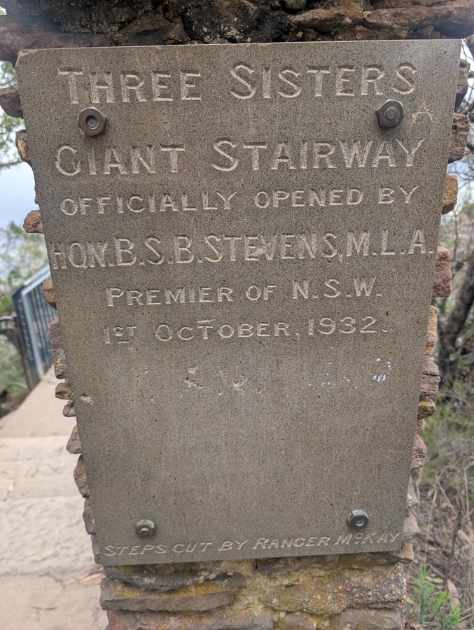 Three sisters stairway, Australia