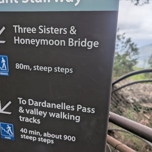 Three sisters stairway by Greg