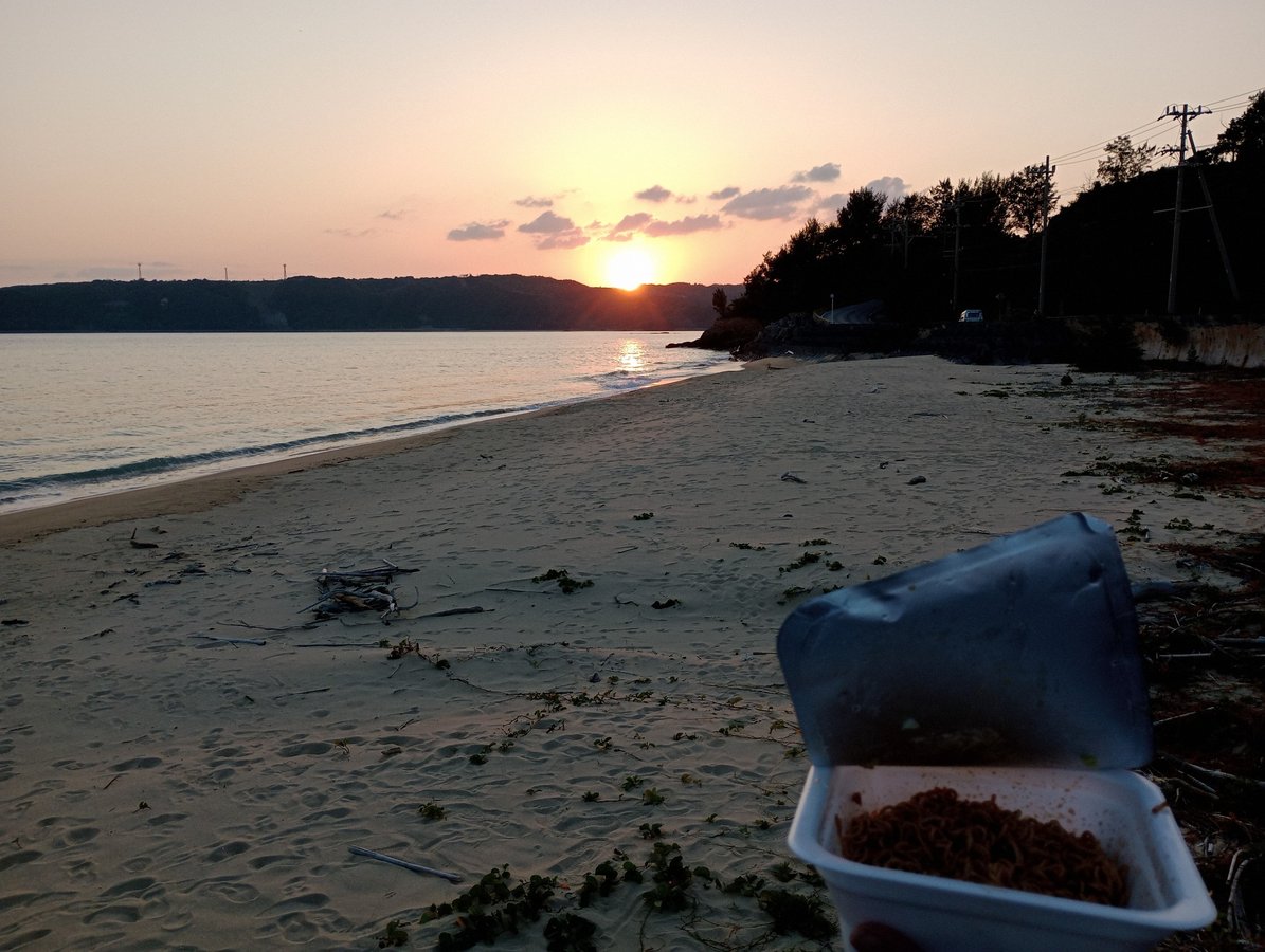 Dîner en bord de mer, Japon
