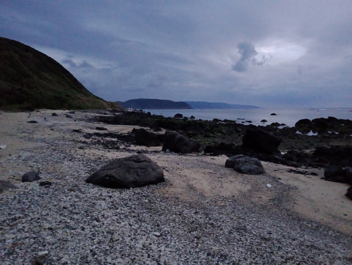 Evening on the beach, Japan