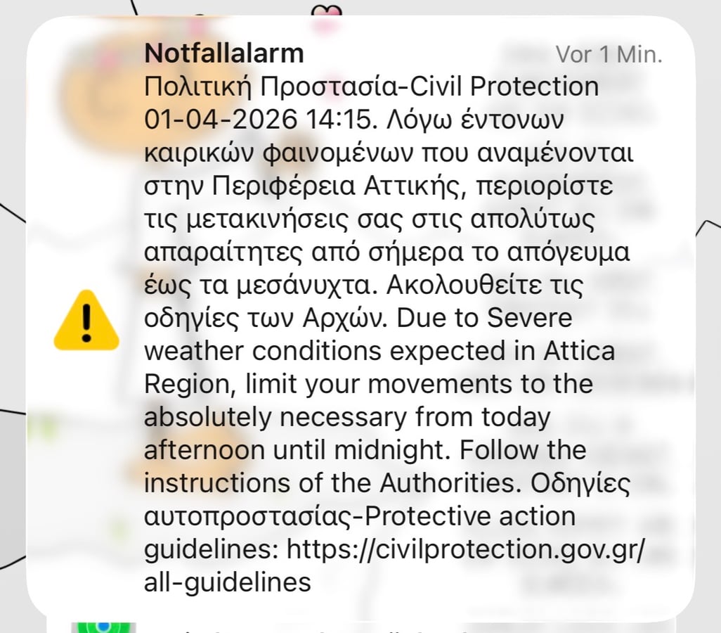 1 April 2026 - 22:11, Greece