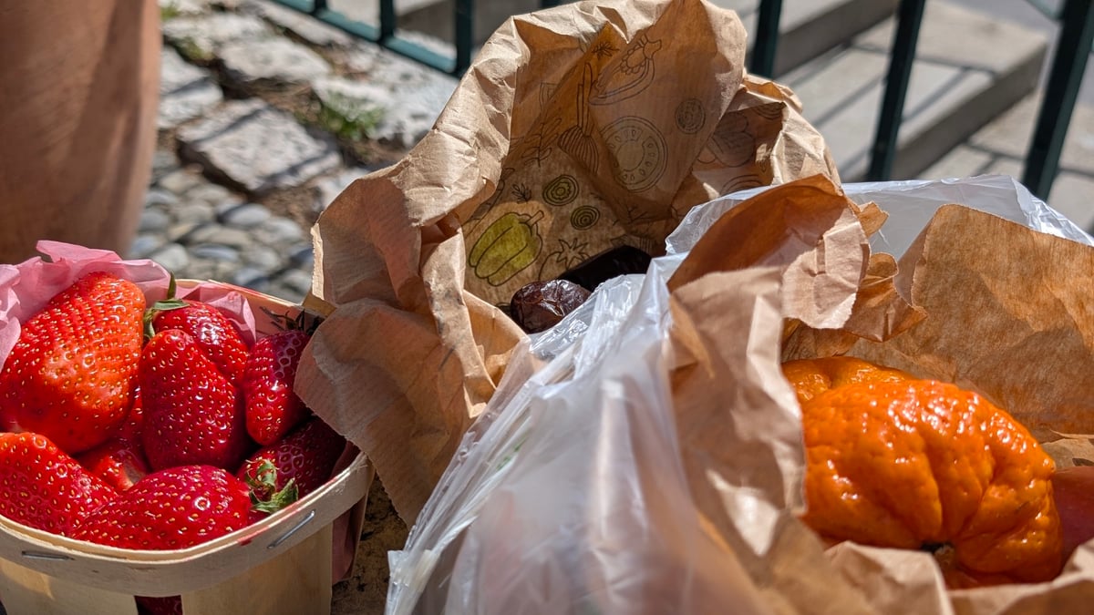 Market goodies at La Turbie, Monaco