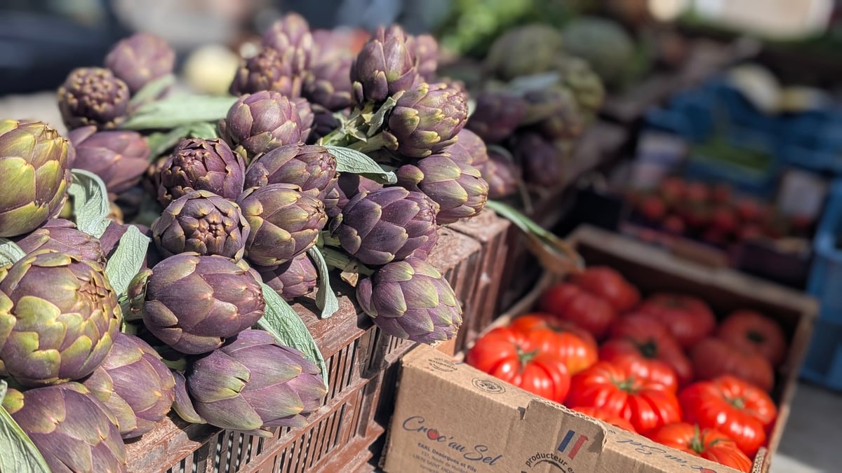 Market goodies at La Turbie, Monaco