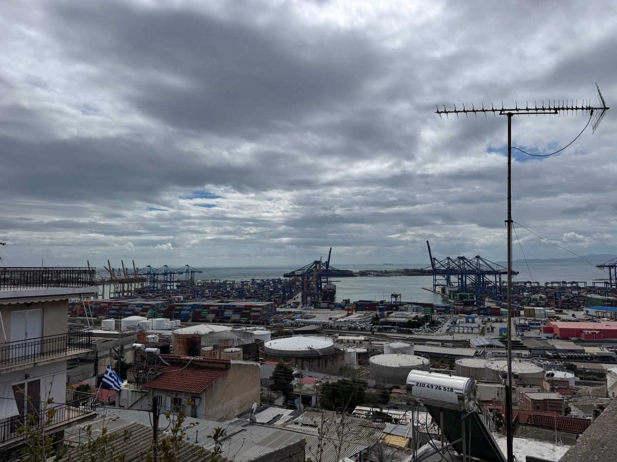 Views across Piraeus, Greece