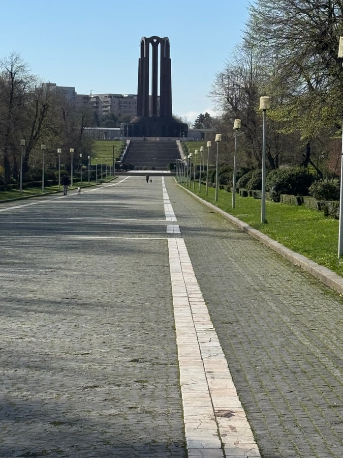 A Monument in Bucharest park, Romania
