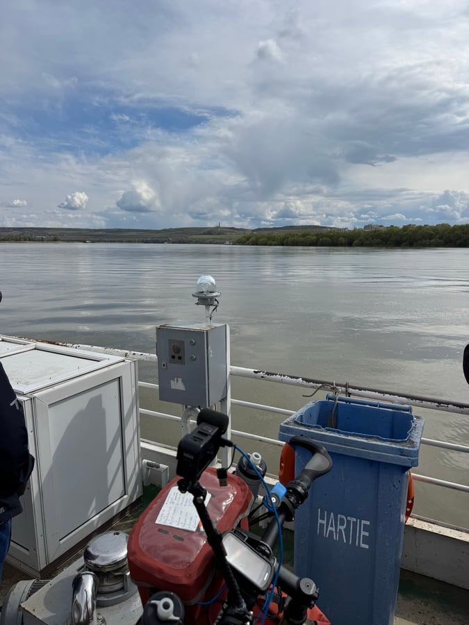 Die Fähre über die Donau, Rumänien