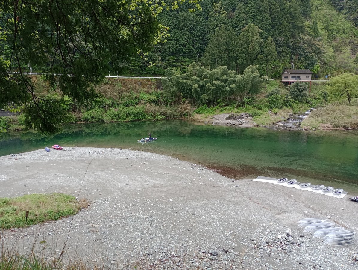 Heute Morgen auf dem Wasser gewesen, Japan