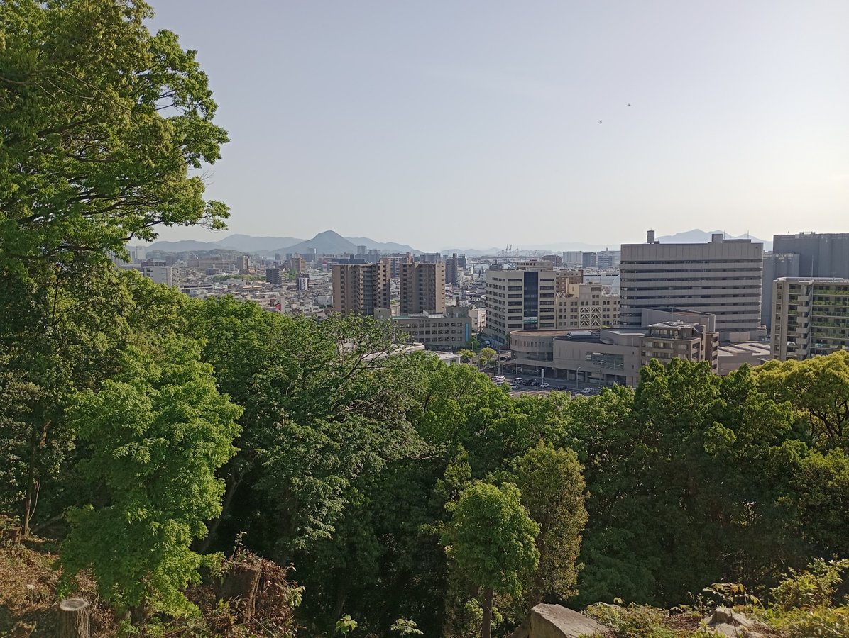 Aussichtspunkt im Hijiyama-Park, Japan