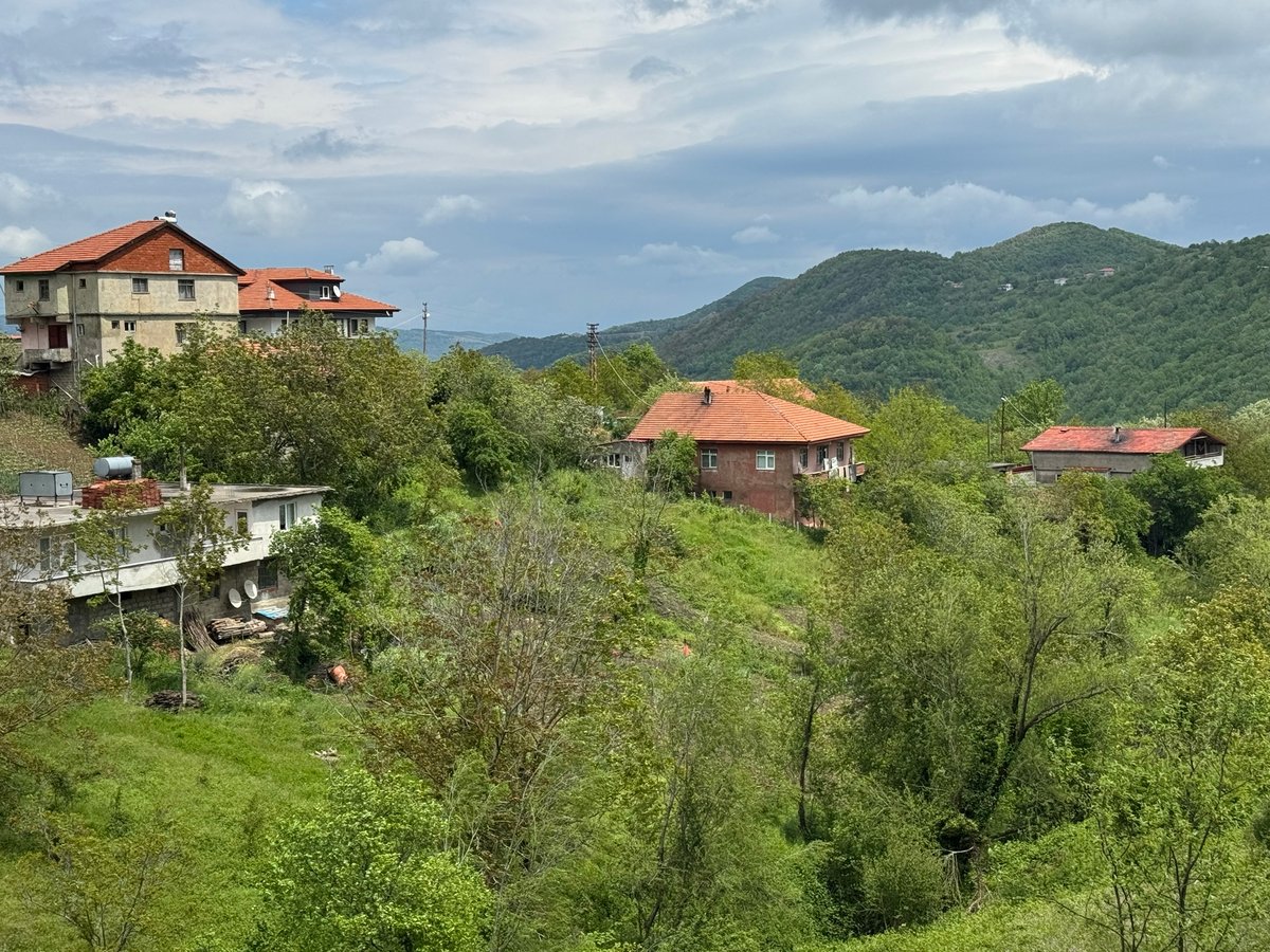 Hill village at 500 m on way to Bartin, Türkiye
