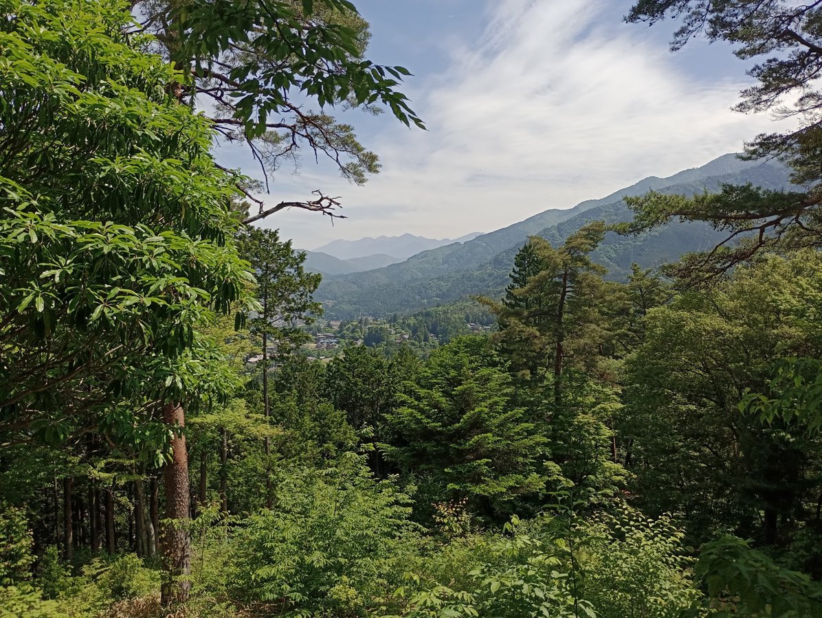 Panorami dall'ex castello di Tsumagojo, Giappone