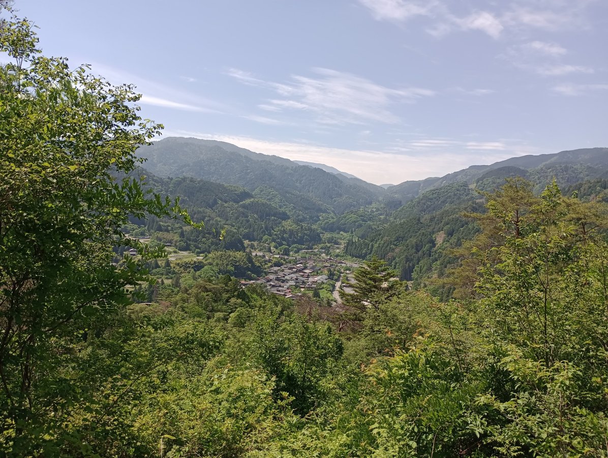 Panorami dall'ex castello di Tsumagojo, Giappone