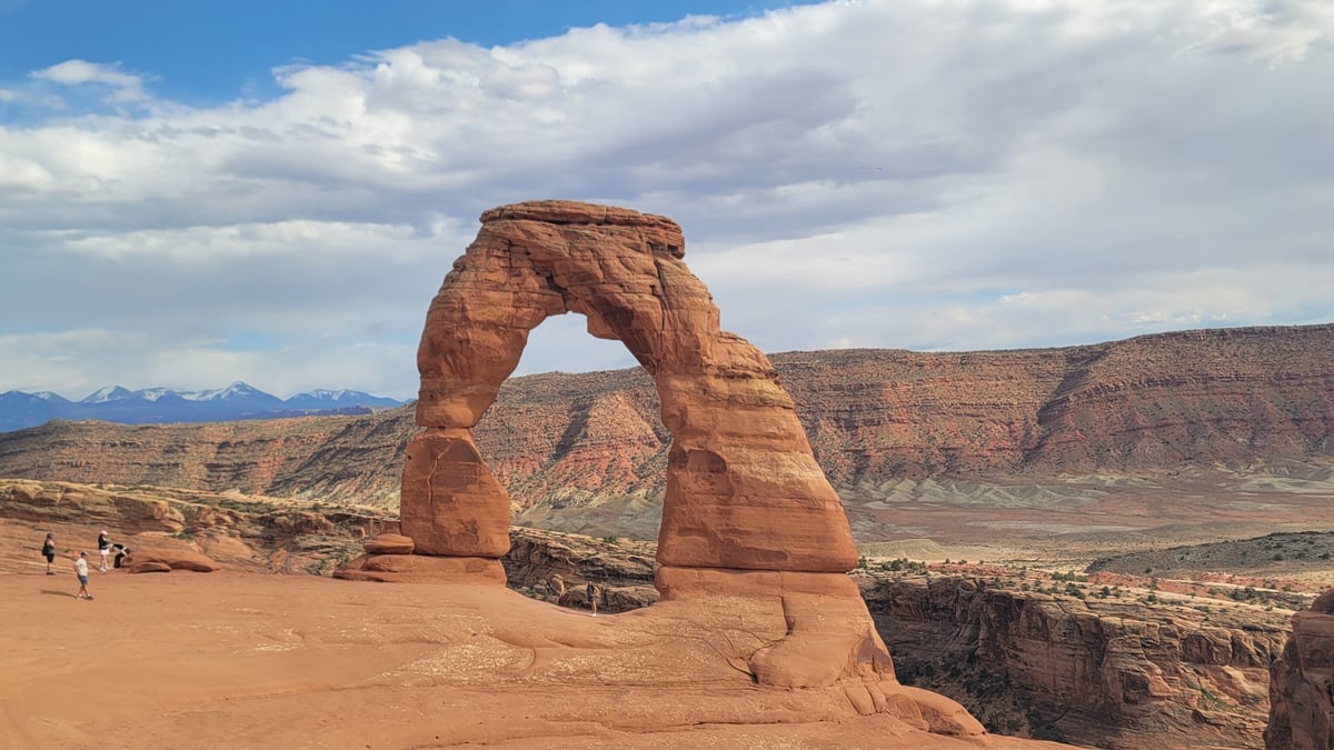 Inicio del sendero del Arco Delicado, Estados Unidos