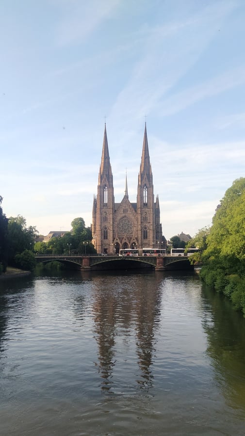 Llegué a Estrasburgo., Francia