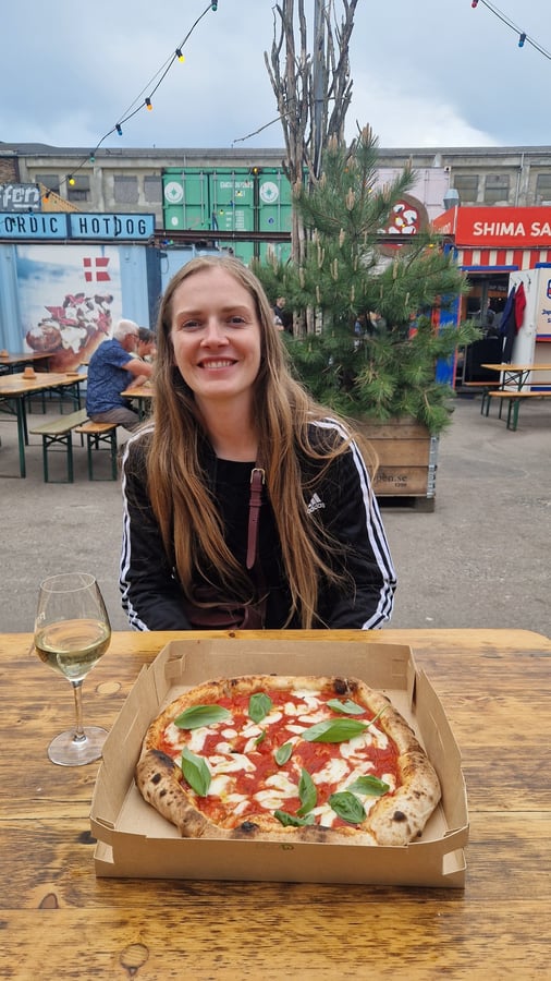 Ate food in Copenhagen, Denmark