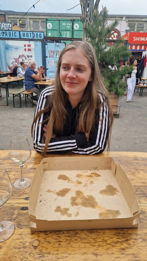 Ate food in Copenhagen, Denmark