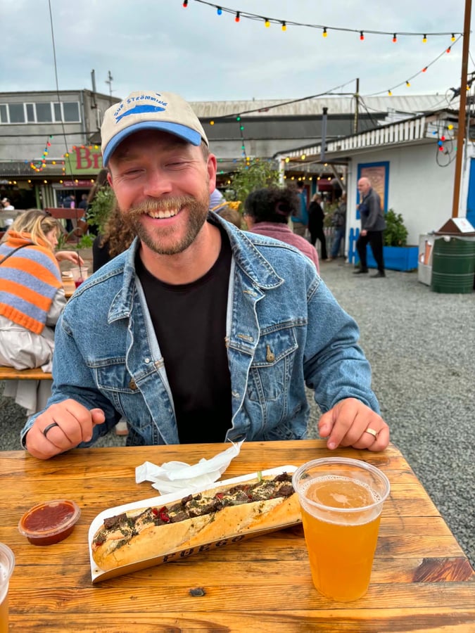 Ate food in Copenhagen, Denmark