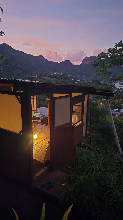 Living in Nuku Hiva in the mountains, French Polynesia