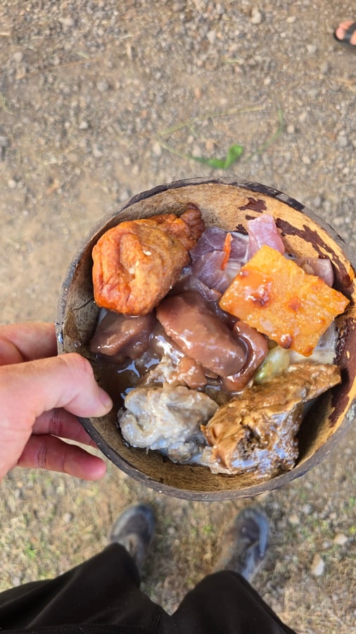 Fête de l'école du village - danse des enfants, Polynésie française