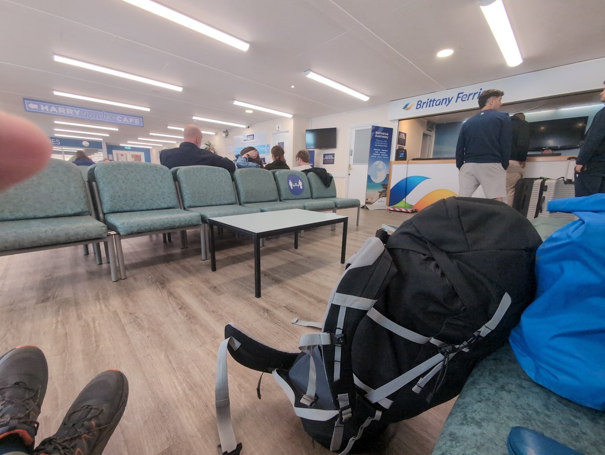 Ferry terminal. Journey end (Hopefully!), England