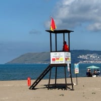 Beach with view of SINOP, Türkiye