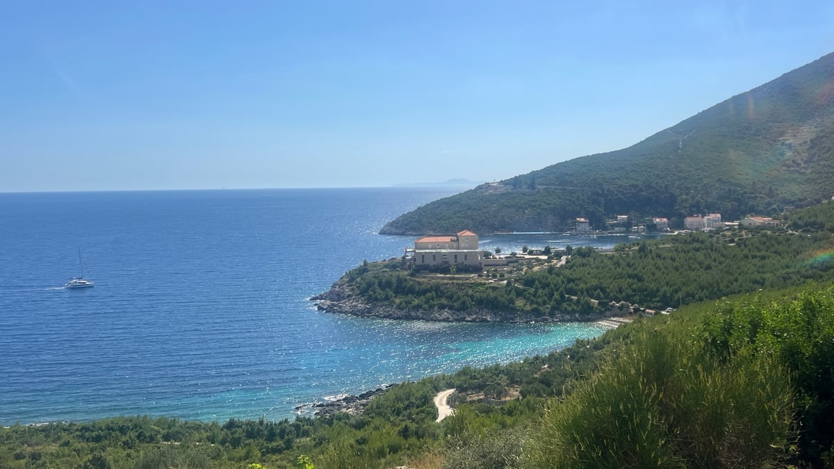 Auf dem Weg nach Stone, Kroatien