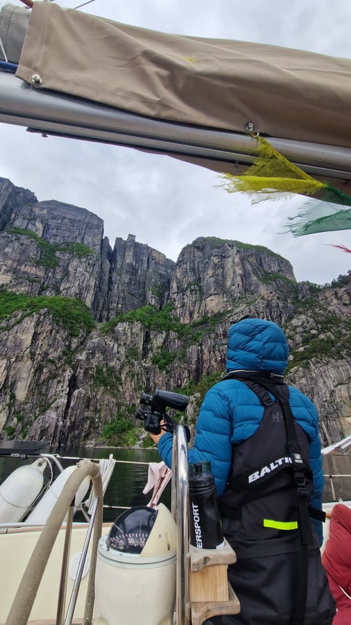 Iconic day in Lysefjord, Norway