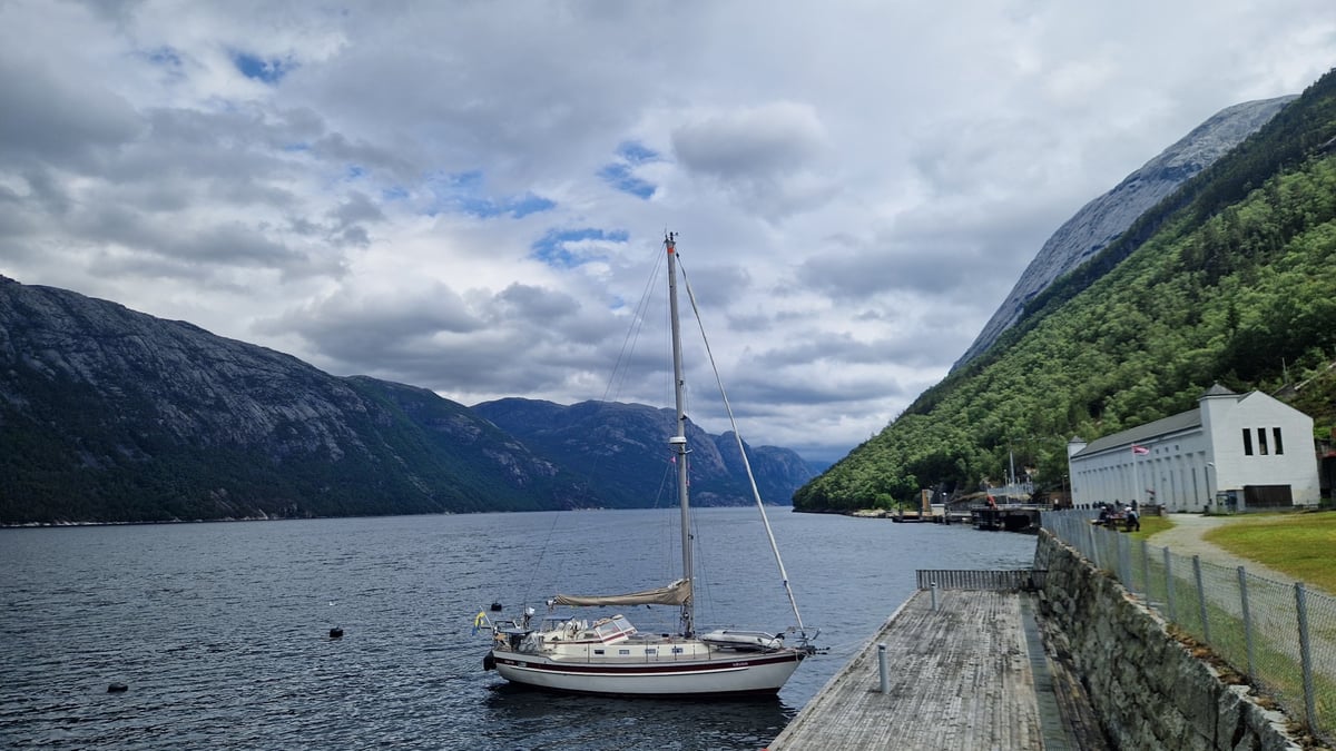 Iconic day in Lysefjord, Norway