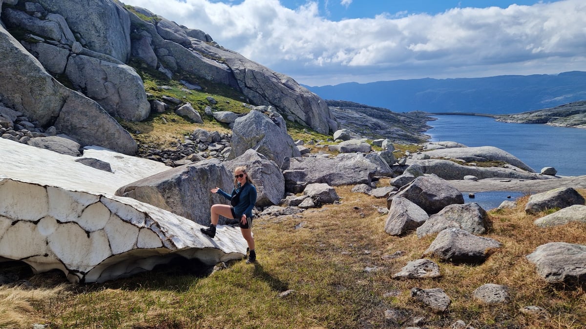 Iconic day in Lysefjord, Norway