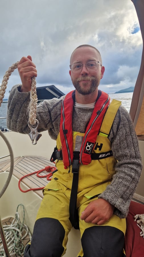 Rainy cruise out of Lysefjord, Norway