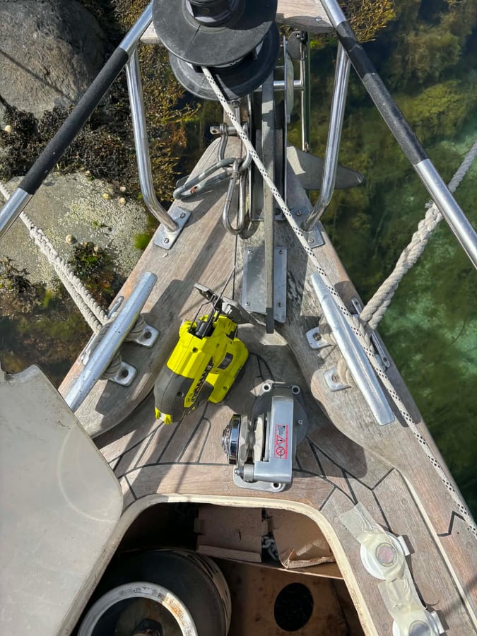 Windlass install day, Norway