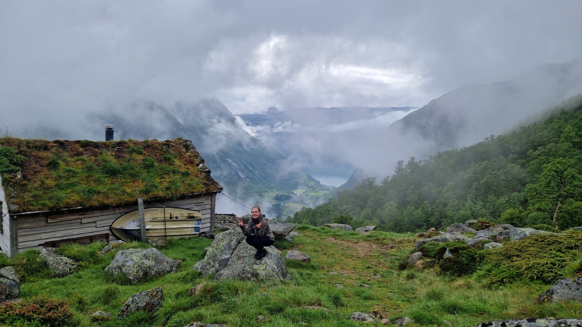 Manchmal Gletscherblick, manchmal nicht, Norwegen