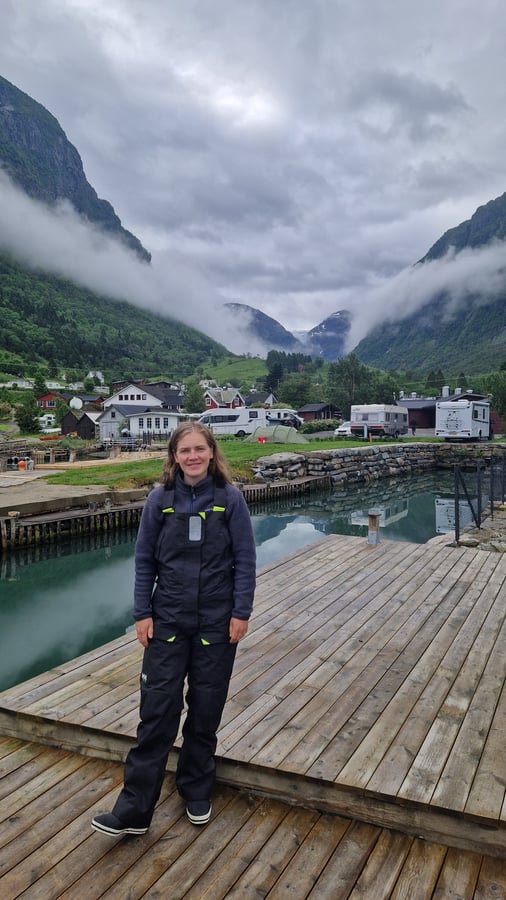 Manchmal Gletscherblick, manchmal nicht, Norwegen