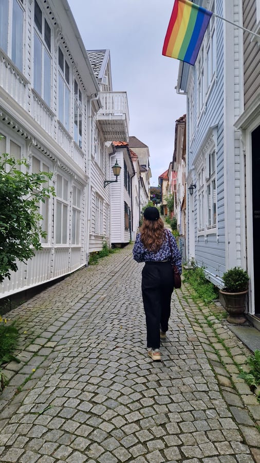 Picking up crew in Bergen, Norway