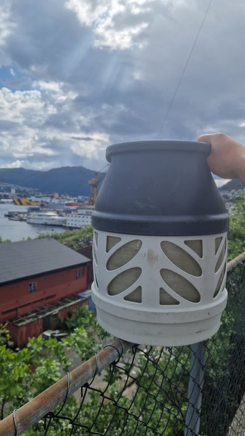 Picking up crew in Bergen, Norway