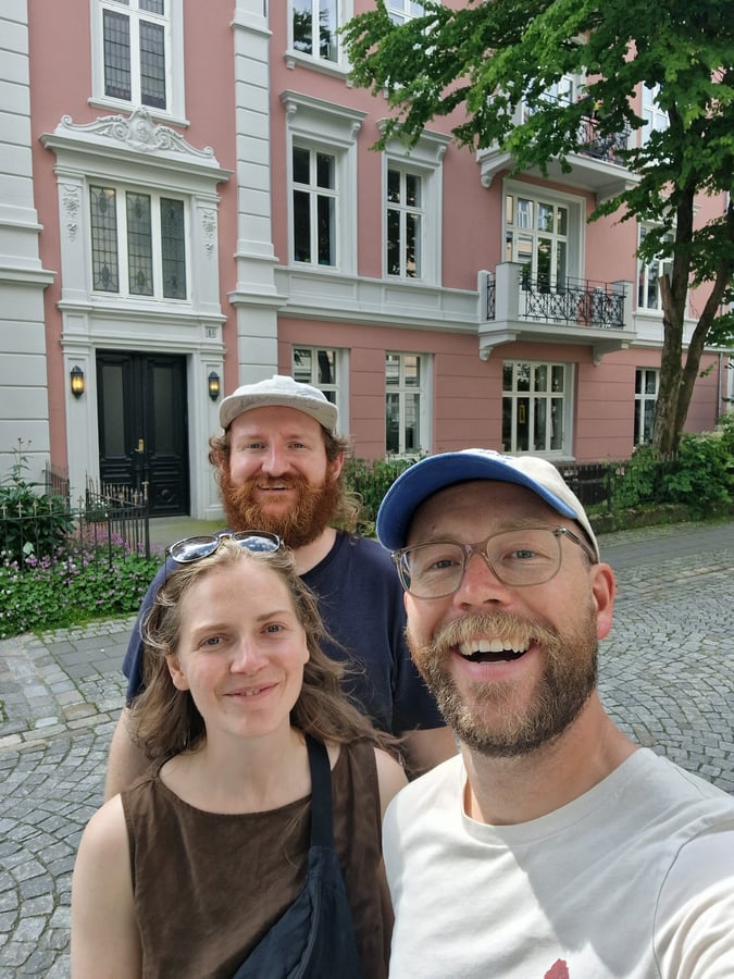 Picking up crew in Bergen, Norway