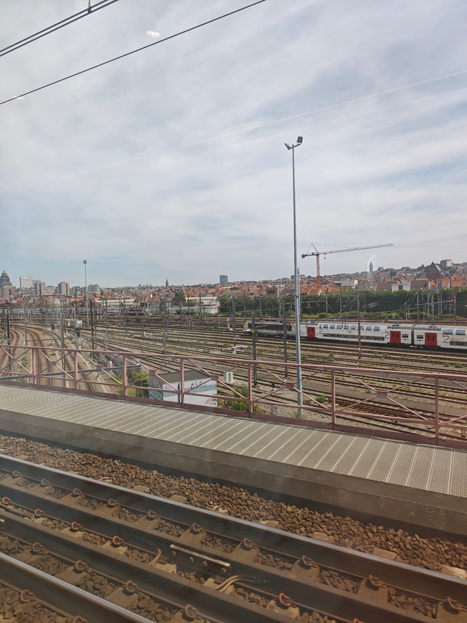 Arrival at Brussels Midi, Belgium
