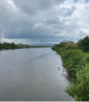 Crossing the Kvirila River Georgia, Georgia