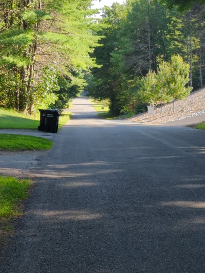 Downhill to ballfield, Verenigde Staten