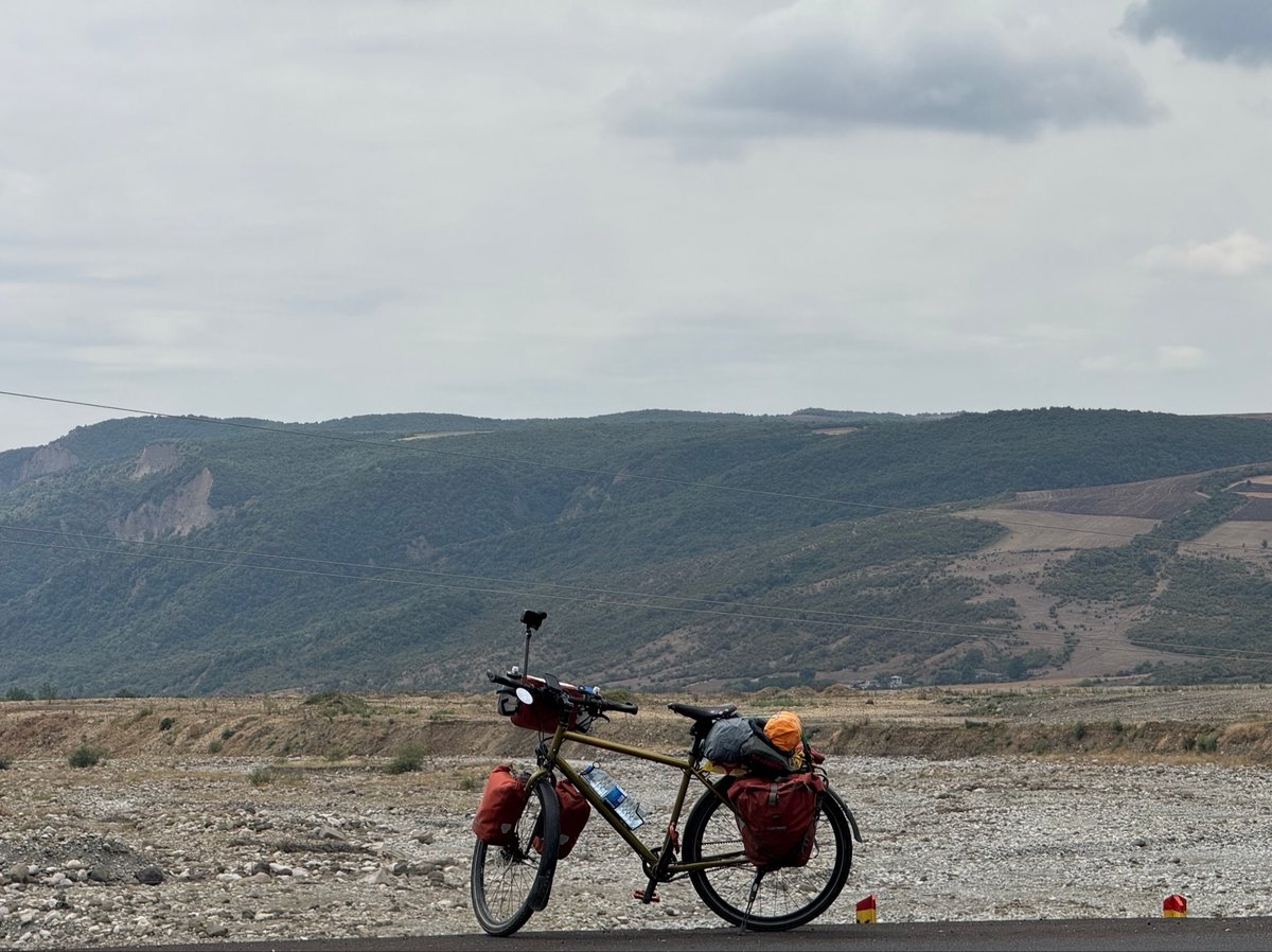 One of the big mountain river crossings, Azerbaijan